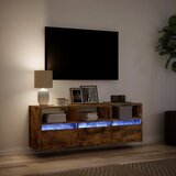  Zidni TV ormarić LED boja dimljenog hrasta 130x31x45 cm | shoptok.hr