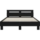  Krevetna konstrukcija Crni hrast 135 x 190 cm Konstruirano drvo | shoptok.hr
