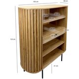 Livetastic STOJEČ REGAL 105/122/40 cm barve akacije | Shoptok.si