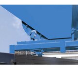 eurokraft pro Prekucna posoda za velike obremenitve, prostornina 0,3 m³, nosilnost 4000 kg, modra RAL 5012 | Shoptok.si