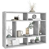  Zidna polica siva boja betona 75 x 16 x 55 cm konstruirano drvo | Eponuda.ba