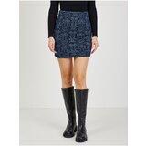 Orsay Dark blue Women's Patterned Mini Skirt - Women Cene