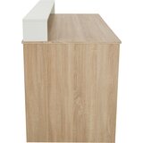 Kondela računalniška miza/igralniška miza, hrast sonoma/bela, tezro new | Shoptok.si