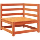 vidaXL Kutna vrtna sofa s jastucima voštano smeđa od borovine | shoptok.hr
