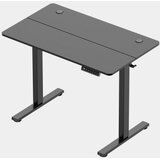 Vonhaus Črna električno nastavljiva dvižna pisalna miza 100 × 60 cm z USB-C polnilnim priključkom Cene