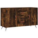 vidaXL Komoda dimljeni hrast 100x36x60 cm inženirski les, (20807199) | Shoptok.si