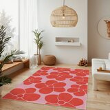 Mila Home Rdeč/rožnat pralen tekač 80x200 cm Poppy Fields – | Shoptok.si