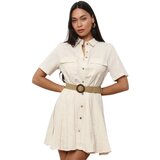 La Modeuse Kratke obleke 74528_P176093 Bež | Shoptok.si