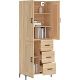  Visoka komoda hrasta sonome 69,5x34x180cm od konstruiranog drva | shoptok.hr