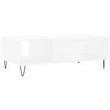 Maison Chic Klubska mizica - kavna mizica - Nizka mizica bela 104x60x35 cm inženirski les, (21754839) | Shoptok.si