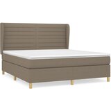 Maison Chic Box spring postelja - Vzmetna postelja z vzmetnico taupe 180x200 cm blago SL8281, (21886085) | Shoptok.si