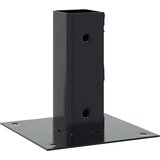  Postolja za stupove kvadratna 4 kom čelik presvučen prahom Antracitno siva 51 x 51 mm | shoptok.hr