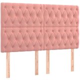  Krevet box spring s madracem LED ružičasti 140x200cm baršunasti | shoptok.hr