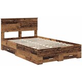  Krevetna konstrukcija Staro drvo 120 x 190 cm Konstruirano drvo Smeđa 200 x 123 x 90 cm | Shoptok.si