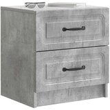  Noćni ormar s ladicama 2 pcs Betonska siva 43 x 34 5 x 44 5 cm | shoptok.hr