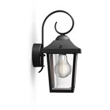 Philips Proizvod sa nedostatkom - OUTLET - spoljasnja zidna lampa buzzard crna 1x60w 230 v ,915005309001 ( 19853 )