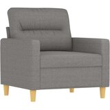  Fotelja s tabureom tamnosiva 60 cm od tkanine - Tamno siva 60 cm | shoptok.hr