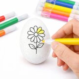  Easter Styrofoam Eggs For Painting Markers Flower Pattern D 6pcs | Shoptok.si