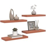  Polica na zidu 4 pcs Crvena 50 x 23 x 4 cm Konstruirano drvo | shoptok.hr