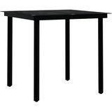  3-dijelni vrtni blagovaonski set s jastucima crni | shoptok.hr