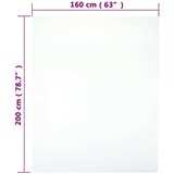 vidaXL Plahta s gumicom od žerseja bijela 160x200 cm pamučna | shoptok.hr