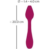 You2Toys Rosenrot - fleksibilen vibrator za točko G (rdeč) | Shoptok.si
