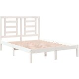  Okvir za krevet masivno drvo bijeli 120x190 cm 4FT mali bračni | shoptok.hr