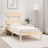  The Living Store Posteljni okvir trden les 75x190 cm - Posteljni Okvir, (21502805) Cene