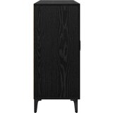 vidaXL Strani šal Črni hrast 34 x 90 x 80 cm Konstruiran les | Shoptok.si