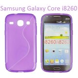  Gumijasti / gel etui S-Line za Samsung Galaxy Core i8260 - vijolični Cene