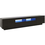 Furnova TV omarica z LED lučkami črna 200x35x40 cm, (21924858) | Shoptok.si