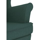  Gugalni stol s stolčkom za noge temno zeleno blago, (21749741) | Shoptok.si