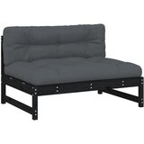  Srednja sofa crni 120x80 cm od masivne borovine | shoptok.hr