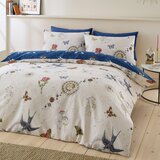 Sassy B Modra/kremno bela posteljnina za zakonsko posteljo 200x200 cm Astrology – | Shoptok.si