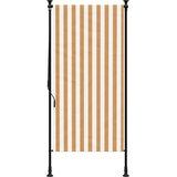  Vanjska roleta narančasto-bijela 100x270 cm od tkanine i čelika | Eponuda.com