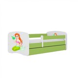 HAPPYKIDS Dječji krevet Dreamy mala sirena 180x80 sa madracem s ladicom Zelena | shoptok.hr