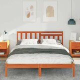  Krevetna konstrukcija s uzglavljem Vosak smeđa 160 x 200 cm | shoptok.hr