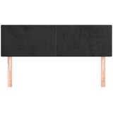  Uzglavlja 2 kom crna 72 x 5 x 78/88 cm baršunasta | shoptok.hr