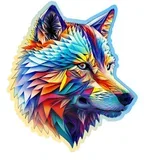 Classy Wolf Wooden Puzzle L (250 delova)