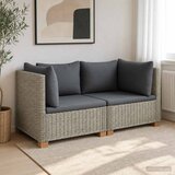  2 kom. Ratan set za opuštanje s jastučićima GENDT Kubu siva | shoptok.hr