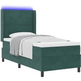  Krevet s opruga kutije Tamnozelena 80 x 200 cm Baršun | shoptok.hr