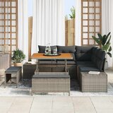  Sjedeća garnitura za vrt 8 kom. Siva Poli ratan 100 x 100 x 71 cm | shoptok.hr