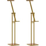  Stalci za sajmove 2 pcs Zlatno 26,5 x 26,5 x 150 cm Čelik | shoptok.hr