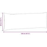  Jastučići za sofu 2 pcs Tamno siva 120 x 40 cm tkanina | shoptok.hr