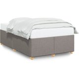 Maison Chic Posteljni okvir - Dvoposteljna postelja - Zakonska postelja brez vzmetnice taupe 120x190 cm blago-J12586, (21760647) Cene