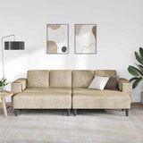  Set sofe 3 pcs Svjetlosiva Umjetna nubuk koža | shoptok.hr