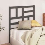  Uzglavlje za krevet sivo 96 x 4 x 104 cm od masivne borovine | shoptok.hr