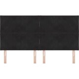  LED glava kreveta Crna 180 cm Baršun | shoptok.hr