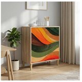 vidaXL Kreveta BONN Sonoma 69 x 33 x 75 cm Konstruirano drvo - Retro valni uzorak | shoptok.hr