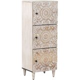  Visoka ploča Bijelo 40 x 33 5 x 110 cm Čvrsto drvo manga - Bijelo | shoptok.hr